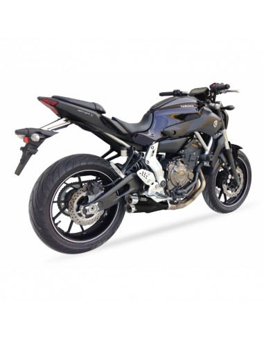 Ligne complète IXIL Hyperlow inox noir / alu poli - Yamaha MT-07
