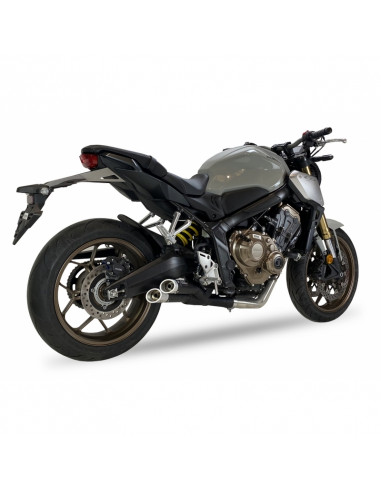 Ligne complète IXIL Hyperlow inox noir / alu poli - Honda CB650R