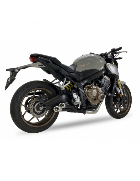 Ligne complète IXIL Hyperlow inox noir / alu poli - Honda CB650R