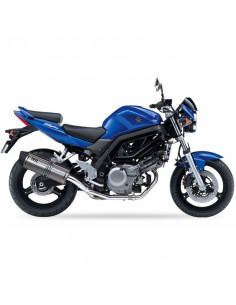 Silencieux IXIL Hexoval Xtrem inox / alu noir - Suzuki SV650/S 2