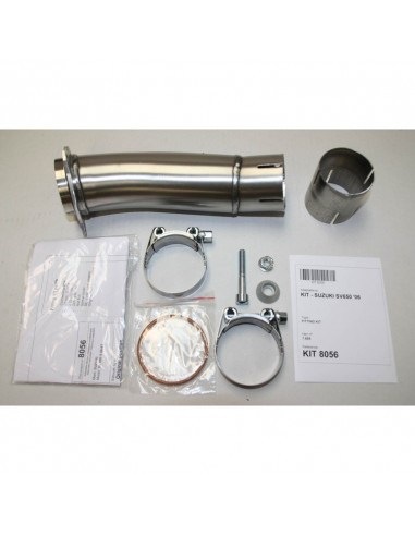 Silencieux IXIL Hexoval Xtrem inox / alu noir - Suzuki SV650S