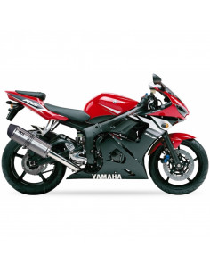 Silencieux IXIL Hexoval Xtrem inox / alu noir - Yamaha YZF600R-6 2