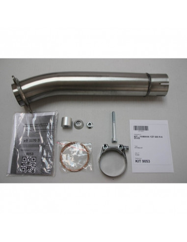 Silencieux IXIL Hexoval Xtrem inox / alu noir - Yamaha YZF600R-6