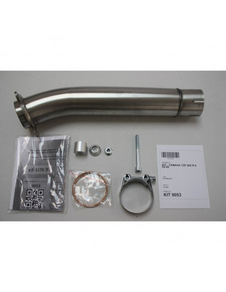 Silencieux IXIL Hexoval Xtrem inox / alu noir - Yamaha YZF600R-6