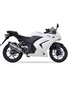 Silencieux IXIL Hexoval Xtrem inox / alu noir - Kawasaki Ninja 250R 2