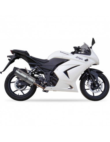 Silencieux IXIL Hexoval Xtrem inox / alu noir - Kawasaki Ninja 250R