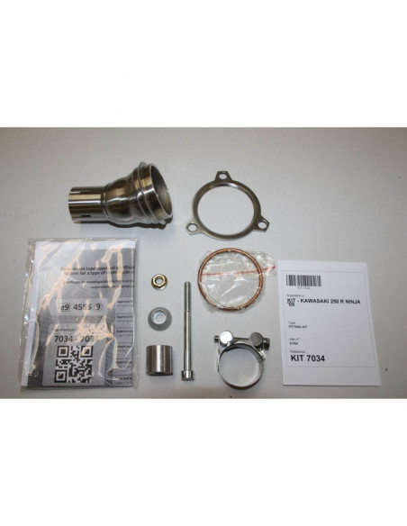 Silencieux IXIL Hexoval Xtrem inox / alu noir - Kawasaki Ninja 250R