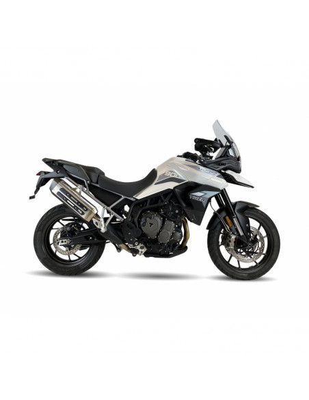 Silencieux IXIL MXT inox / alu noir - Triumph Tiger 900/GT/Rally