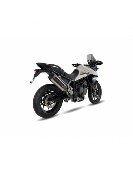 Silencieux IXIL MXT inox / alu noir - Triumph Tiger 900/GT/Rally