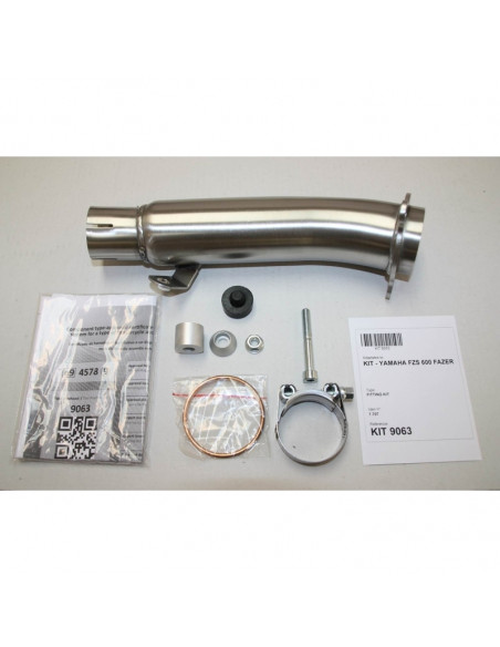 Silencieux IXIL Hexoval Xtrem inox / alu noir - Yamaha FZS 600 Fazer