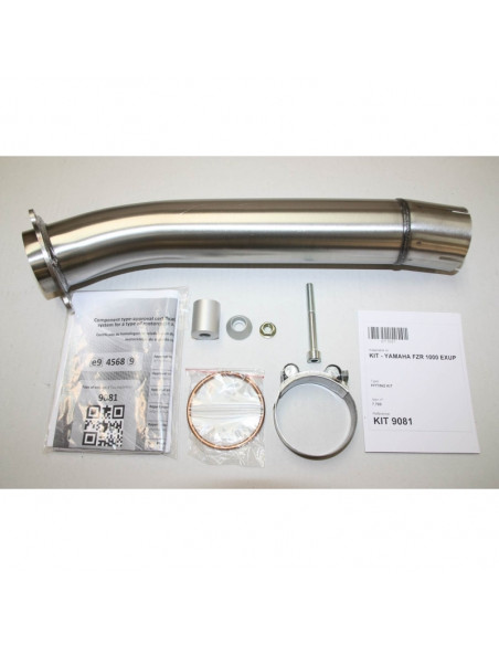 Silencieux IXIL Hexoval Xtrem inox / alu noir - Yamaha FZR 1000 Exup