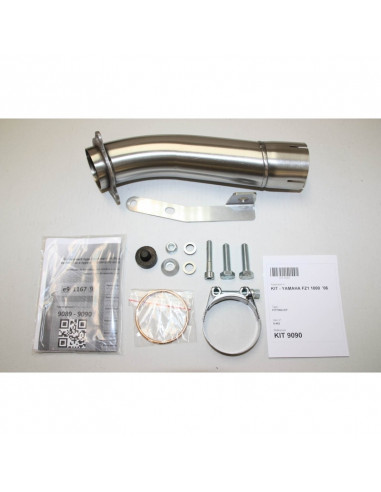 Silencieux IXIL Hexoval Xtrem inox / alu noir - Yamaha FZ-1