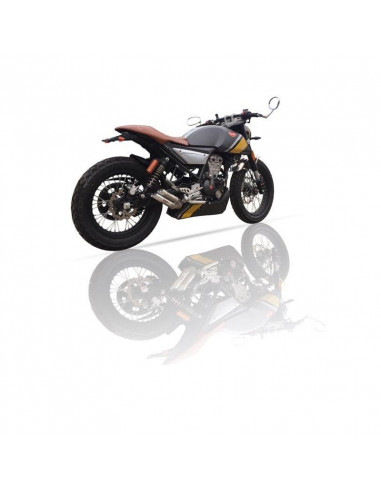 Silencieux IXIL Dual Hyperlow L2X inox / alu poli - Aprilia CR125