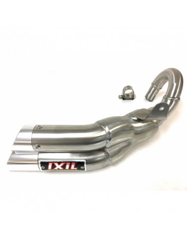Silencieux IXIL Dual Hyperlow L2X inox / alu poli - Aprilia CR125