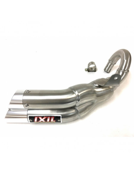 Silencieux IXIL Dual Hyperlow L2X inox / alu poli - Aprilia CR125