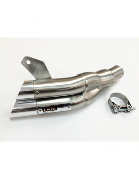Silencieux IXIL Dual Hyperlow L2X inox / alu poli - Honda CB600F-S