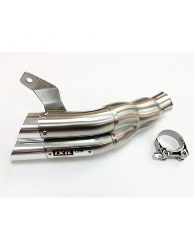 Silencieux IXIL Dual Hyperlow L2X inox / alu poli - Suzuki SFV 650 Gladius