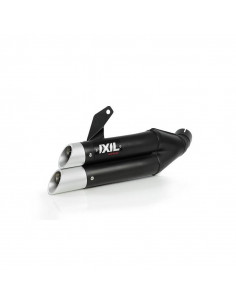 Silencieux IXIL Dual Hyperlow L3XB inox noir / alu - KTM Duke RC125