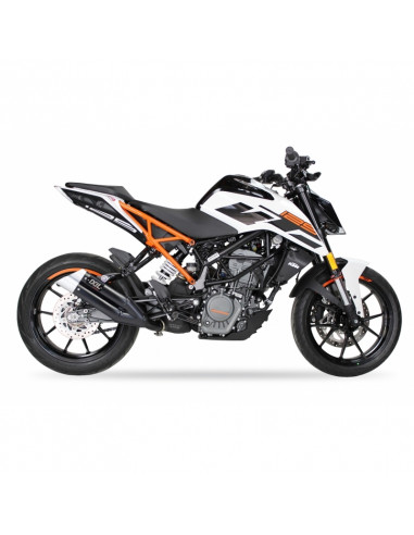 Silencieux IXIL Dual Hyperlow L3XB inox noir / alu - KTM Duke RC125