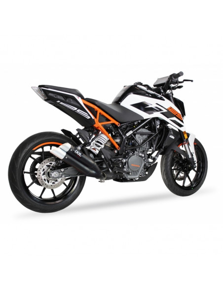 Silencieux IXIL Dual Hyperlow L3XB inox noir / alu - KTM Duke RC125