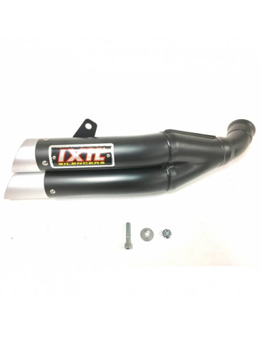 Silencieux IXIL Dual Hyperlow L3XB inox noir / alu - KTM Duke RC125