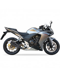 Silencieux IXIL Dual Hyperlow L3XB inox noir / alu - Honda CBR500R 2