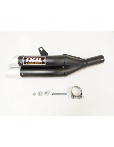 Silencieux IXIL Dual Hyperlow L3XB inox noir / alu - Honda CBR500R