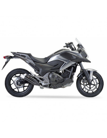 Silencieux IXIL Dual Hyperlow L3XB inox noir / alu - Honda NC750X/S