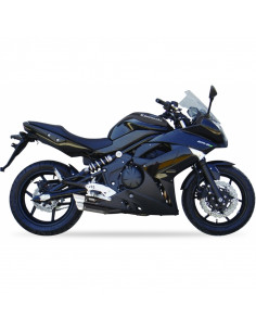 Silencieux IXIL Dual Hyperlow L3XB inox noir / alu - Kawasaki ER-6 2