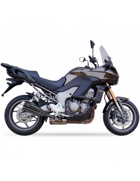 Silencieux IXIL Dual Hyperlow L3XB inox noir / alu - Kawasaki Versys 1000