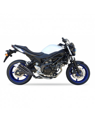Silencieux IXIL Dual Hyperlow L3XB inox noir / alu - Suzuki SV650S