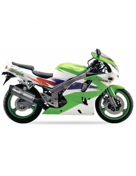 Silencieux IXIL Hexoval Xtrem inox / alu noir - Kawasaki ZX-6R Ninja