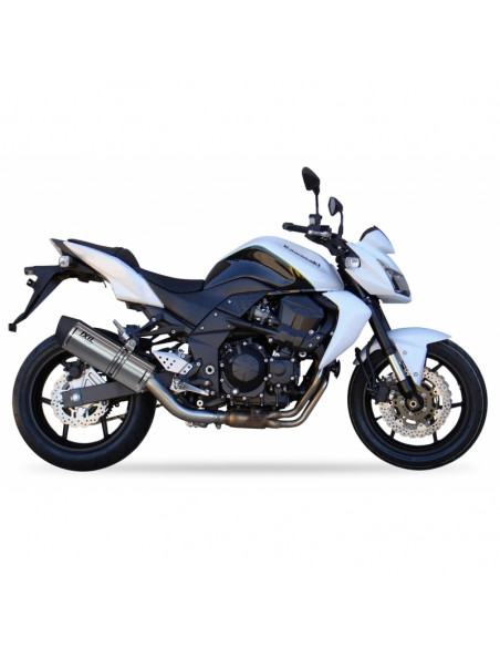 Silencieux IXIL Hexoval Xtrem inox / alu noir - Kawasaki Z750S/R