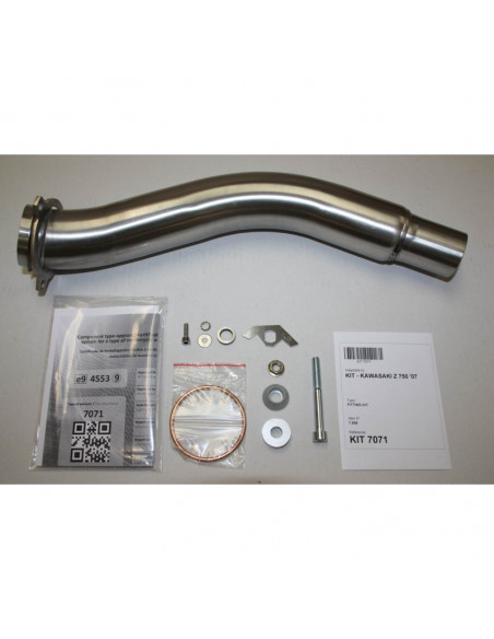 Silencieux IXIL Hexoval Xtrem inox / alu noir - Kawasaki Z750S/R