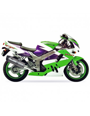 Silencieux IXIL Hexoval Xtrem inox / alu noir - Kawasaki ZX-9R Ninja