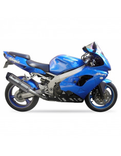 Silencieux IXIL Hexoval Xtrem inox / alu noir - Kawasaki ZX-9R Ninja 2