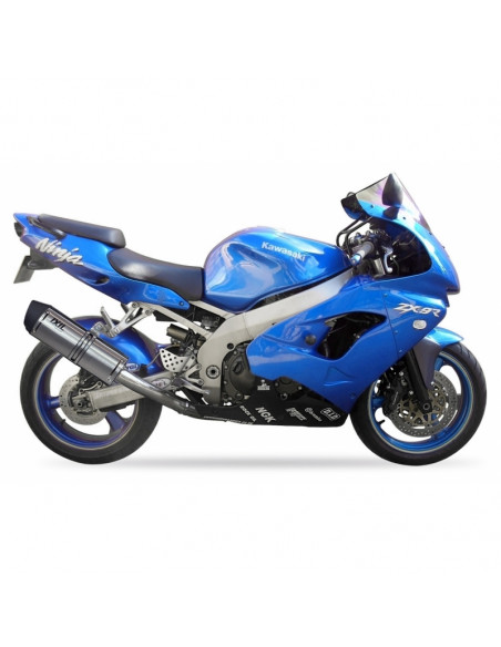Silencieux IXIL Hexoval Xtrem inox / alu noir - Kawasaki ZX-9R Ninja