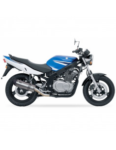 Silencieux IXIL Hexoval Xtrem inox / alu noir - Suzuki GS500E 2