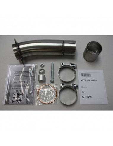 Silencieux IXIL Hexoval Xtrem inox / alu noir - Suzuki SV 650/S