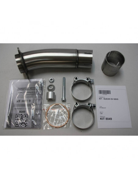 Silencieux IXIL Hexoval Xtrem inox / alu noir - Suzuki SV 650/S