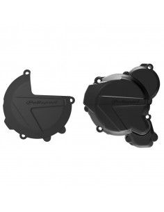 Protections de carters d'embrayage et d'allumage POLISPORT noir