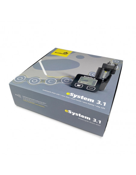 Graisseur de chaîne électronique SCOTTOILER eSystem V3.1 + lubrifiant vert biodégradable