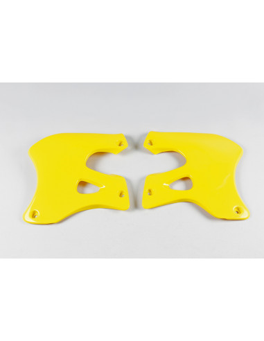 Ouïes de radiateur UFO jaune Suzuki RM125/250