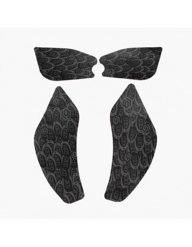 Kit grip de réservoir 4 pièces R&G RACING Race Grip - noir