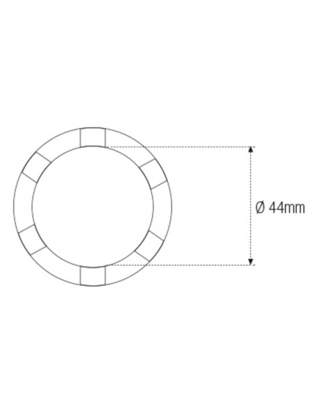 Douille à créneaux MOTION PRO Ø44mm 3/8''