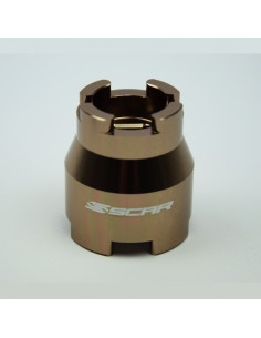 Douille 2 en 1 SCAR pour démontage de bouchons de fourches WP 2