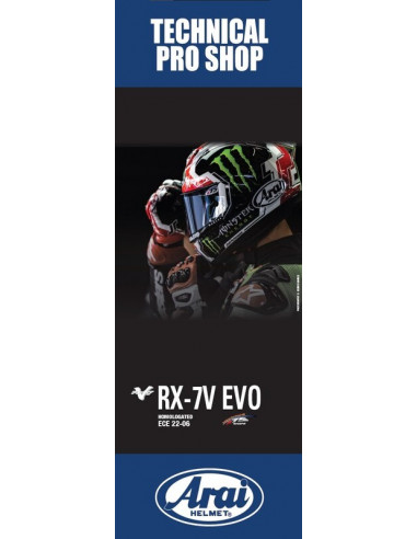 Bannière magnétique ARAI RX7V EVO 49x140cm