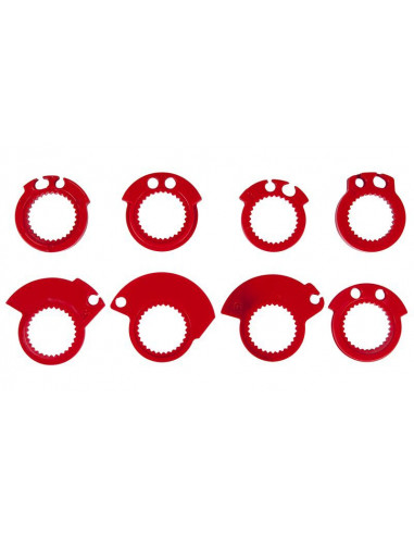 Revêtements de poignée RACETECH R20 Lock-On - Wave