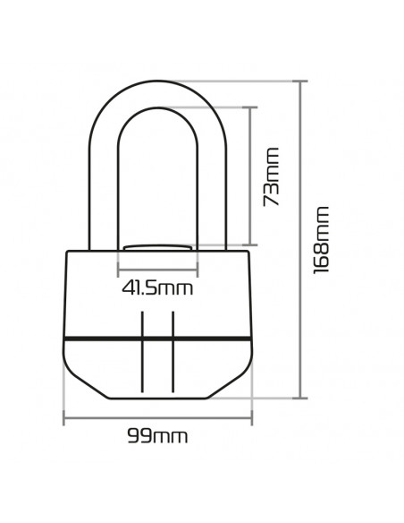 Antivol chaîne OXFORD Boss Alarm 16mm