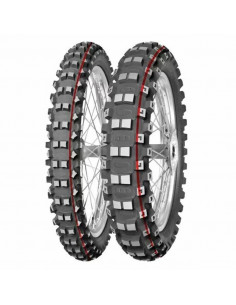 Pneu MITAS TERRA FORCE-MX MH 80/100-21 NHS 51M TT MEDIUM TO HARD RED GREEN